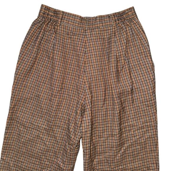 Sag Harbour Petite Women's Pleated Houndstooth High Waist Straight Pants Size 8 - Picture 5 of 7